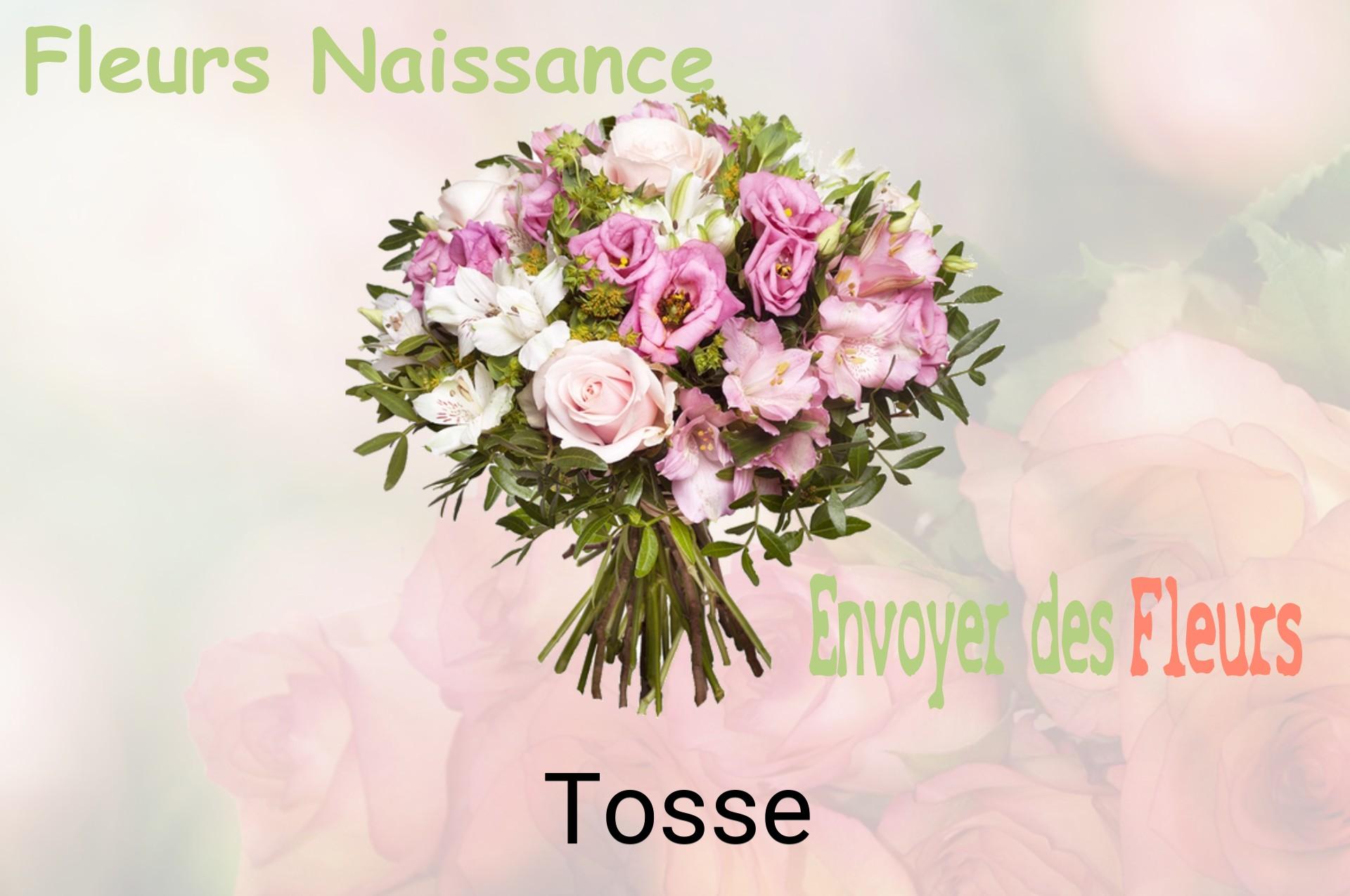 Bouquet de fleurs de naissance livré à Tosse